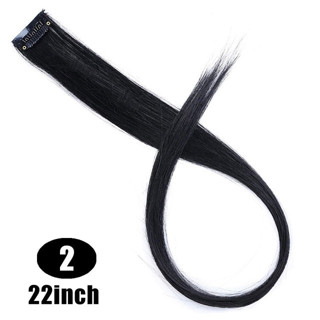 37Colors 22inch Hair Accessories Headbands Bands For Women Child Girl Synthetic Long Straight Synthetic Hair Clip