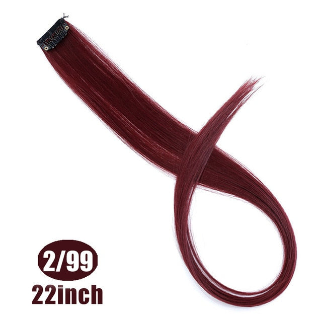 37Colors 22inch Hair Accessories Headbands Bands For Women Child Girl Synthetic Long Straight Synthetic Hair Clip