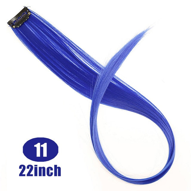 37Colors 22inch Hair Accessories Headbands Bands For Women Child Girl Synthetic Long Straight Synthetic Hair Clip
