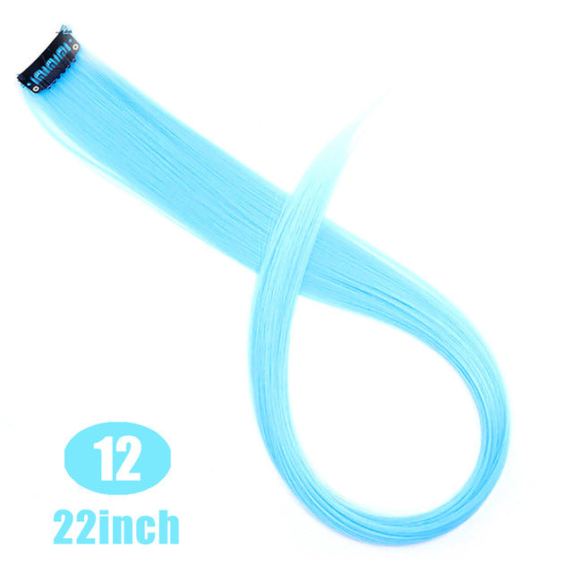 37Colors 22inch Hair Accessories Headbands Bands For Women Child Girl Synthetic Long Straight Synthetic Hair Clip