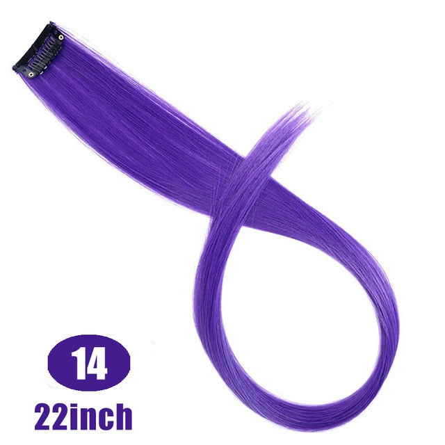 37Colors 22inch Hair Accessories Headbands Bands For Women Child Girl Synthetic Long Straight Synthetic Hair Clip