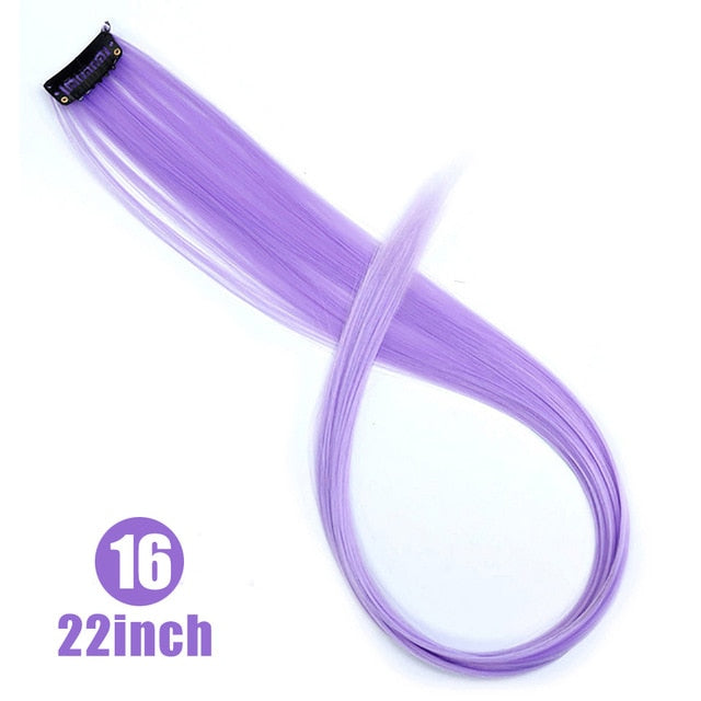 37Colors 22inch Hair Accessories Headbands Bands For Women Child Girl Synthetic Long Straight Synthetic Hair Clip