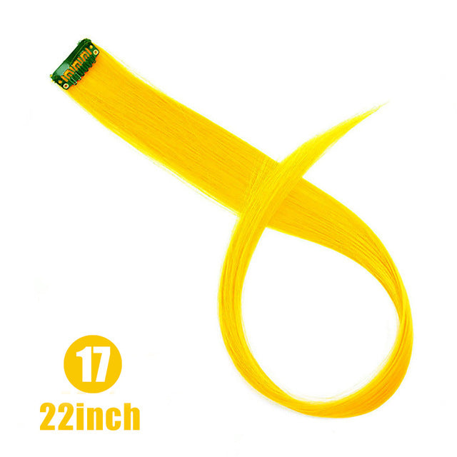 37Colors 22inch Hair Accessories Headbands Bands For Women Child Girl Synthetic Long Straight Synthetic Hair Clip