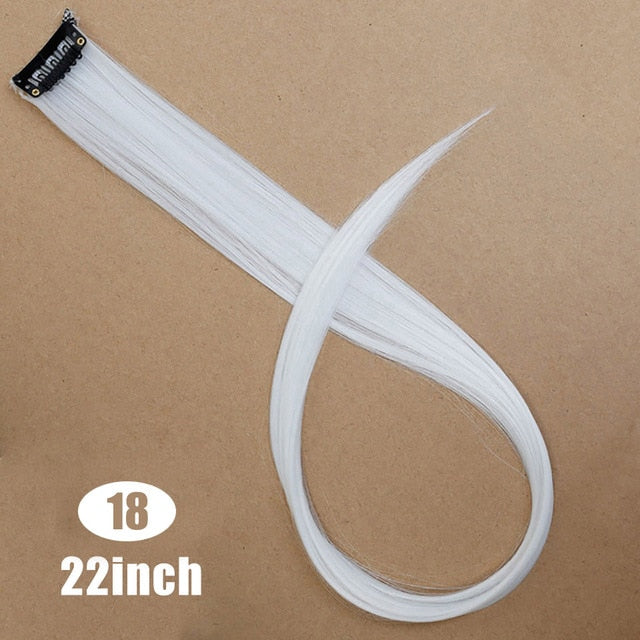 37Colors 22inch Hair Accessories Headbands Bands For Women Child Girl Synthetic Long Straight Synthetic Hair Clip