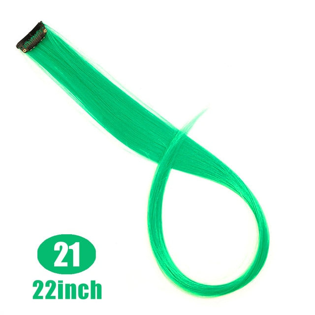 37Colors 22inch Hair Accessories Headbands Bands For Women Child Girl Synthetic Long Straight Synthetic Hair Clip