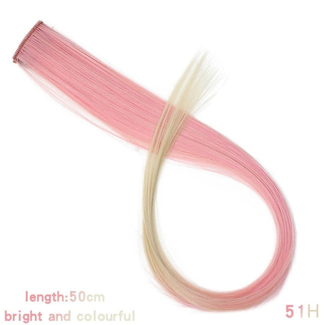 37Colors 22inch Hair Accessories Headbands Bands For Women Child Girl Synthetic Long Straight Synthetic Hair Clip