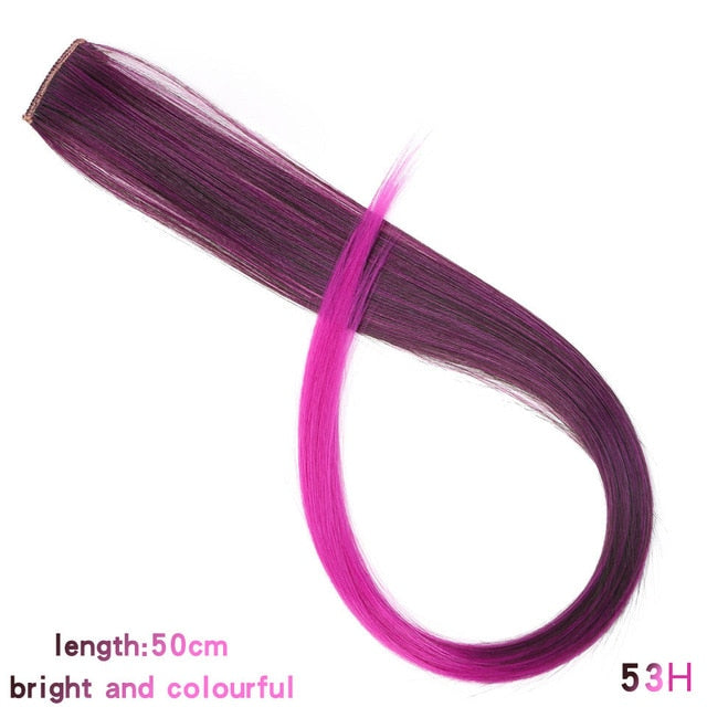 37Colors 22inch Hair Accessories Headbands Bands For Women Child Girl Synthetic Long Straight Synthetic Hair Clip