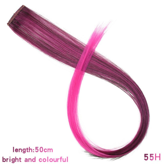 37Colors 22inch Hair Accessories Headbands Bands For Women Child Girl Synthetic Long Straight Synthetic Hair Clip