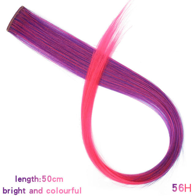 37Colors 22inch Hair Accessories Headbands Bands For Women Child Girl Synthetic Long Straight Synthetic Hair Clip
