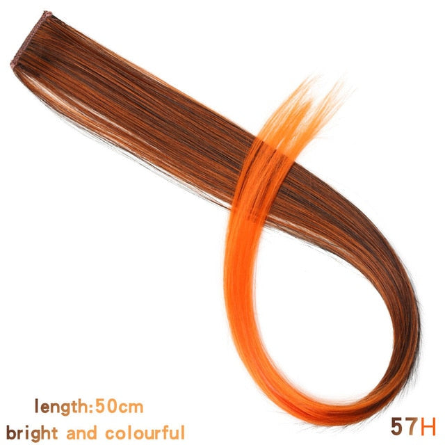 37Colors 22inch Hair Accessories Headbands Bands For Women Child Girl Synthetic Long Straight Synthetic Hair Clip