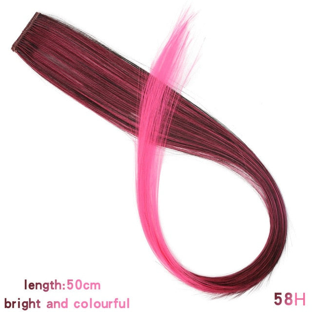 37Colors 22inch Hair Accessories Headbands Bands For Women Child Girl Synthetic Long Straight Synthetic Hair Clip