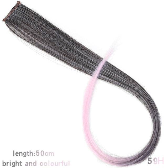 37Colors 22inch Hair Accessories Headbands Bands For Women Child Girl Synthetic Long Straight Synthetic Hair Clip