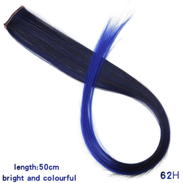 37Colors 22inch Hair Accessories Headbands Bands For Women Child Girl Synthetic Long Straight Synthetic Hair Clip