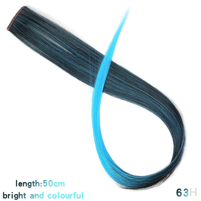 37Colors 22inch Hair Accessories Headbands Bands For Women Child Girl Synthetic Long Straight Synthetic Hair Clip
