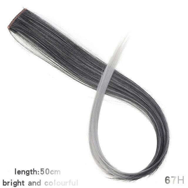 37Colors 22inch Hair Accessories Headbands Bands For Women Child Girl Synthetic Long Straight Synthetic Hair Clip