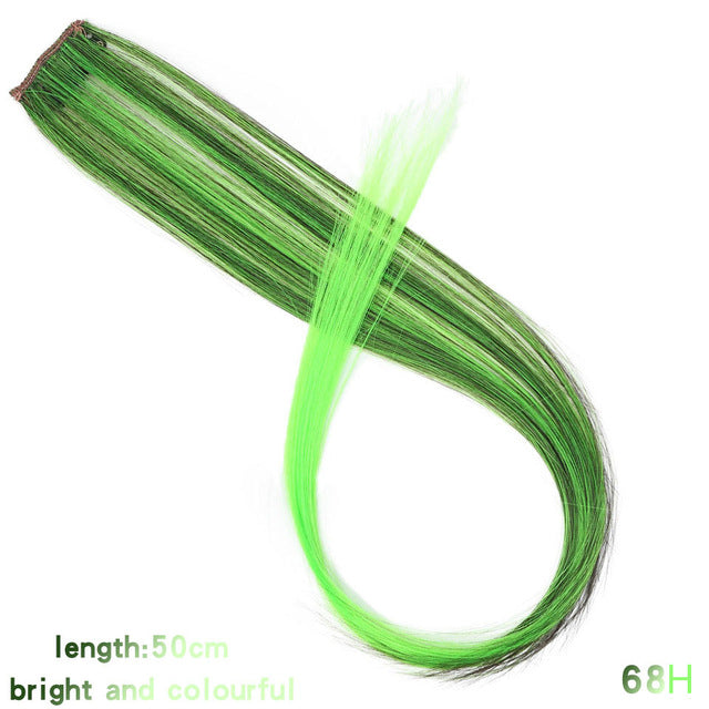 37Colors 22inch Hair Accessories Headbands Bands For Women Child Girl Synthetic Long Straight Synthetic Hair Clip