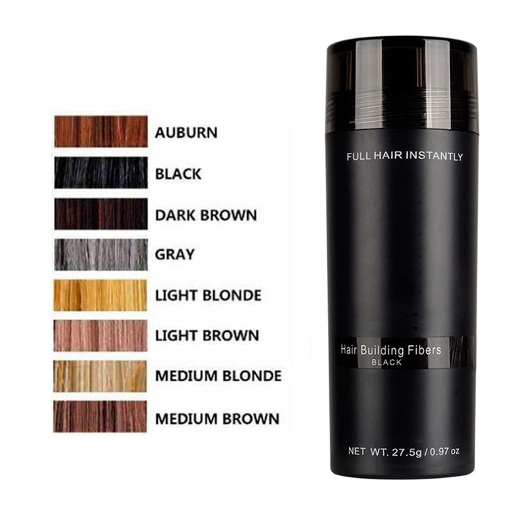 Authentic 1 Bottle Keratin Hair Loss Building Fibers+Applicator Spray +27.5g Hairline Optimizer Dense organic Hair Growth TSLM2