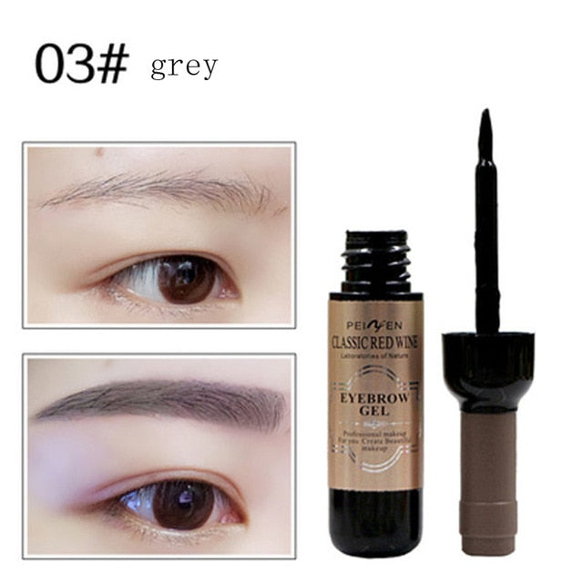 1Pcs Eyebrow Tattoo Gel Black Coffee Gray Peel Off Eye Brow Shadow Eyebrow Gel Cosmetics Makeup for Women High Pigmented Makeup