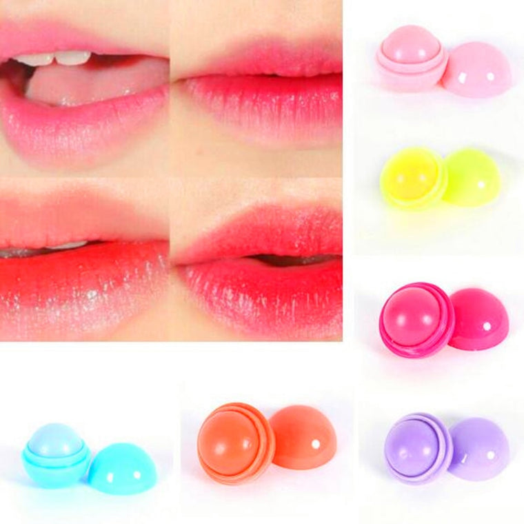 6 Color Organic Sphere Pomade Ball Make up Lipstick Matte Natural Plant Embellish Lip Balm Prevent Cracking Cosmetic