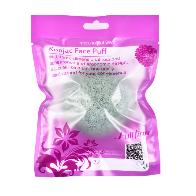 Fulljion 6 Colors Natural Konjac Konnyaku cosmetic puff Facial sponge Face Cleanse Washing Facial Care Face Powder Makeup Tools