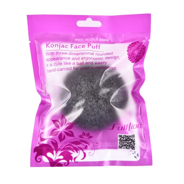Fulljion 6 Colors Natural Konjac Konnyaku cosmetic puff Facial sponge Face Cleanse Washing Facial Care Face Powder Makeup Tools